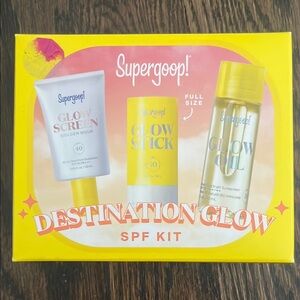 Supergoop! Bright Yellow Destination Glow Kit